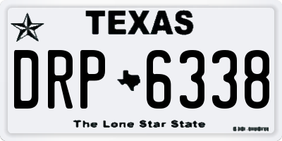 TX license plate DRP6338