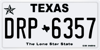 TX license plate DRP6357