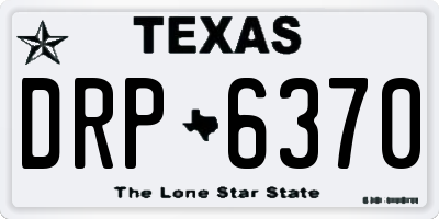TX license plate DRP6370