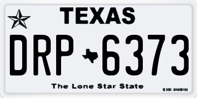 TX license plate DRP6373