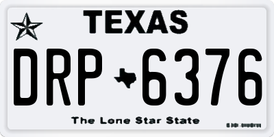 TX license plate DRP6376