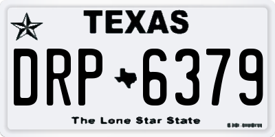 TX license plate DRP6379