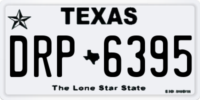 TX license plate DRP6395