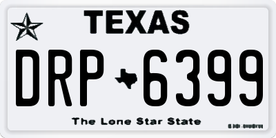 TX license plate DRP6399