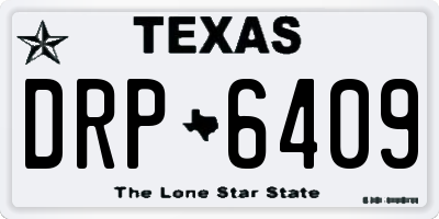 TX license plate DRP6409