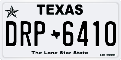 TX license plate DRP6410