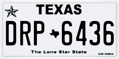 TX license plate DRP6436
