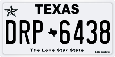 TX license plate DRP6438