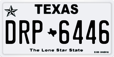 TX license plate DRP6446