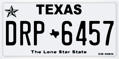 TX license plate DRP6457