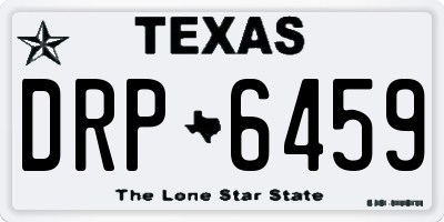 TX license plate DRP6459