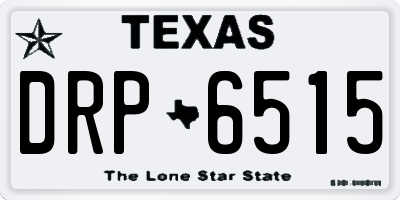 TX license plate DRP6515