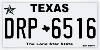 TX license plate DRP6516