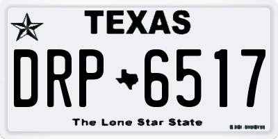TX license plate DRP6517