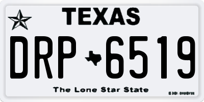 TX license plate DRP6519