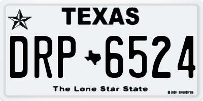 TX license plate DRP6524