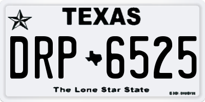 TX license plate DRP6525