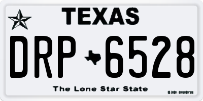 TX license plate DRP6528