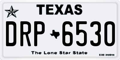 TX license plate DRP6530