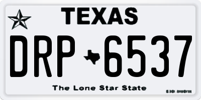 TX license plate DRP6537