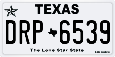 TX license plate DRP6539