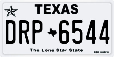 TX license plate DRP6544