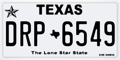 TX license plate DRP6549
