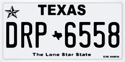 TX license plate DRP6558