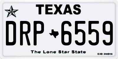 TX license plate DRP6559