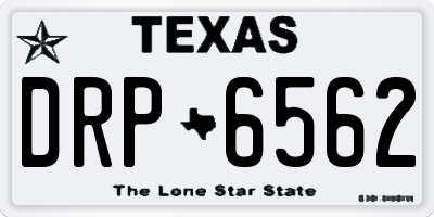 TX license plate DRP6562