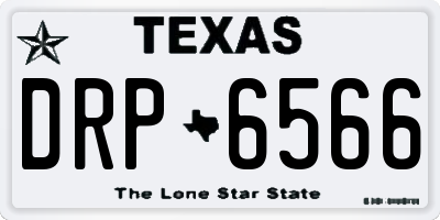 TX license plate DRP6566