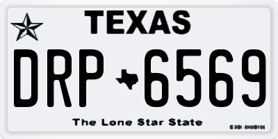 TX license plate DRP6569