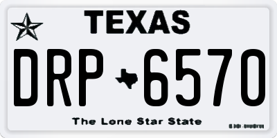 TX license plate DRP6570