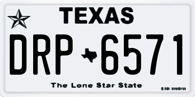 TX license plate DRP6571