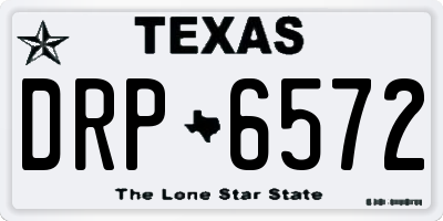 TX license plate DRP6572