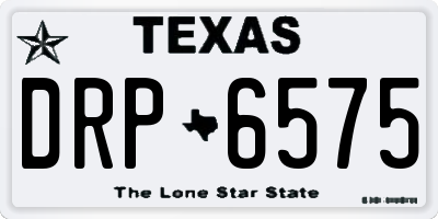 TX license plate DRP6575