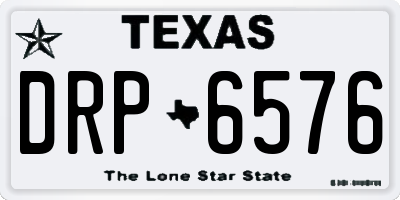 TX license plate DRP6576