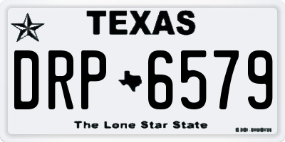 TX license plate DRP6579