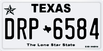 TX license plate DRP6584