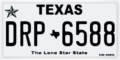 TX license plate DRP6588