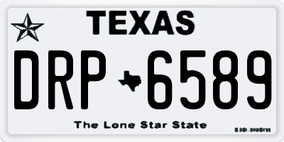 TX license plate DRP6589