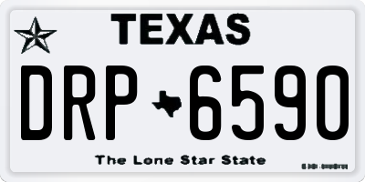 TX license plate DRP6590