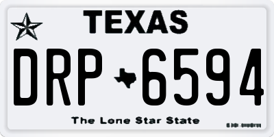 TX license plate DRP6594