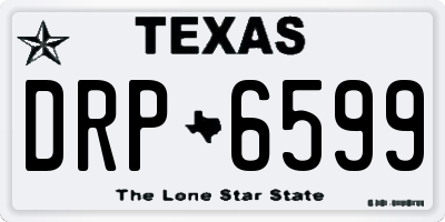 TX license plate DRP6599