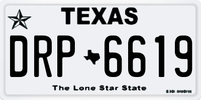 TX license plate DRP6619