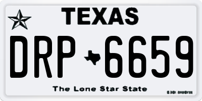 TX license plate DRP6659