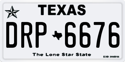 TX license plate DRP6676
