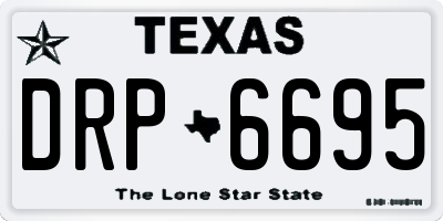 TX license plate DRP6695