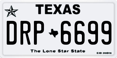 TX license plate DRP6699