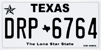 TX license plate DRP6764